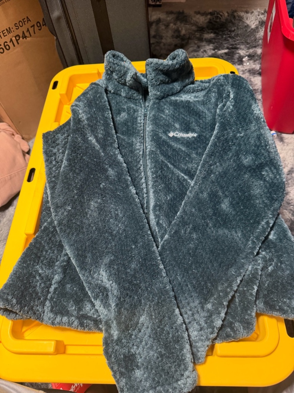 Columbia Plush Fleece Jacket in Teal
